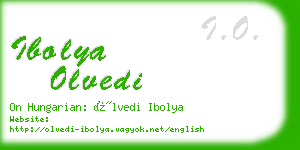 ibolya olvedi business card